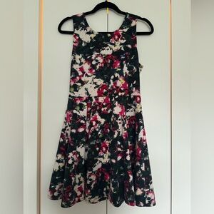 AQUA multicolor a-line dress